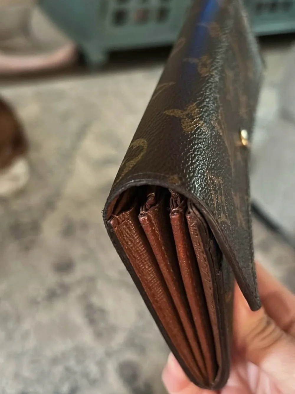 Louis Vuitton Sarah Wallet Brown Monogram